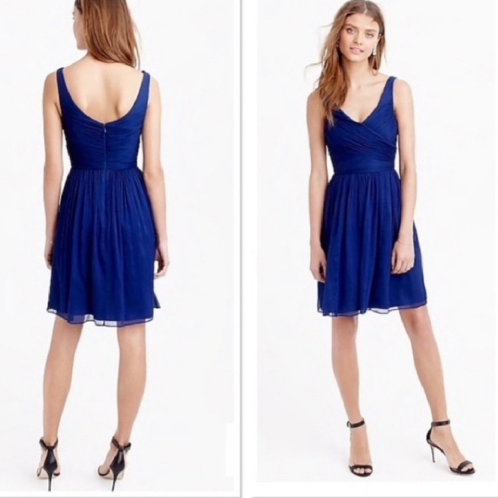 J Crew Royal blue Sleeveless Dress size 10 petite